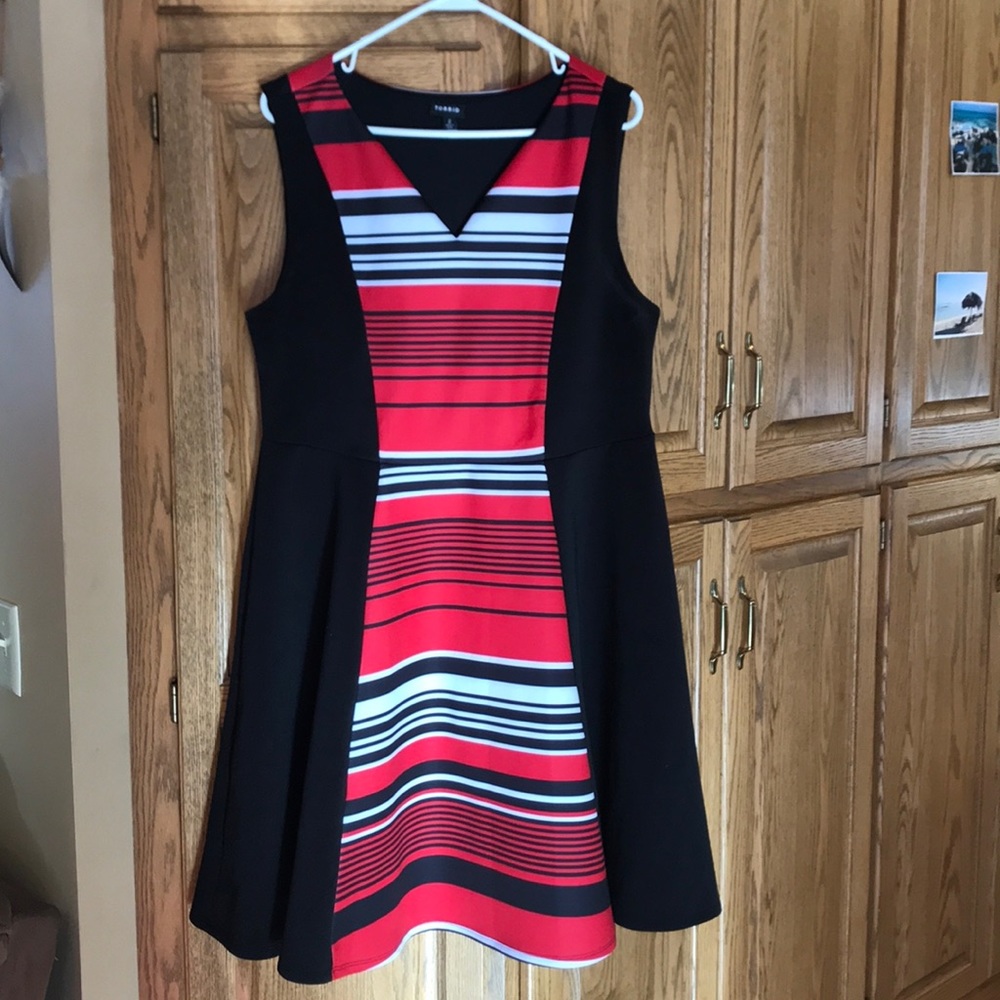 Torrid Black, red and white dress